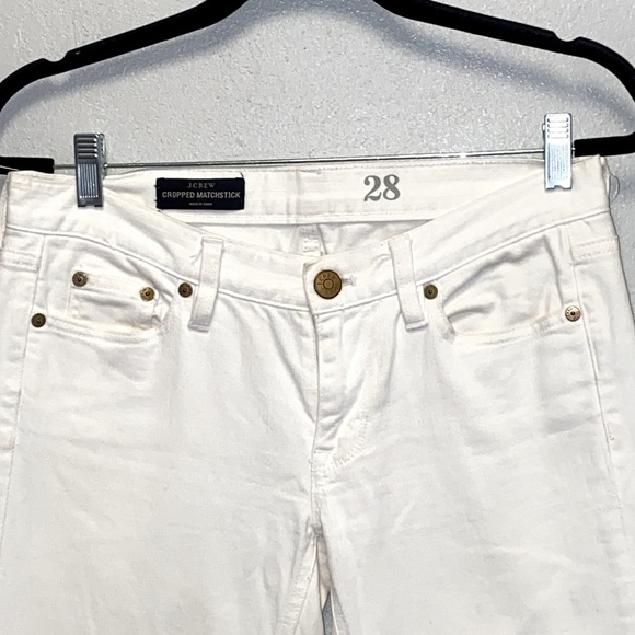 J. Crew White Ankle Cropped Pants - Picture 2 of 9